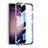 Custodia Silicone Trasparente Ultra Sottile Cover Morbida AC1 per Samsung Galaxy S21 5G Viola
