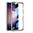 Custodia Silicone Trasparente Ultra Sottile Cover Morbida AC1 per Samsung Galaxy S22 5G Argento
