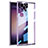 Custodia Silicone Trasparente Ultra Sottile Cover Morbida AC1 per Samsung Galaxy S23 Ultra 5G Viola