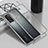 Custodia Silicone Trasparente Ultra Sottile Cover Morbida AN1 per Huawei P40 Pro Argento