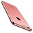 Custodia Silicone Trasparente Ultra Sottile Cover Morbida C01 per Apple iPhone 7 Oro Rosa