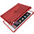 Custodia Silicone Trasparente Ultra Sottile Cover Morbida H01 per Apple iPad Mini 2 Rosso