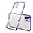 Custodia Silicone Trasparente Ultra Sottile Cover Morbida H01 per Apple iPhone 12 Pro Max Viola