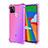 Custodia Silicone Trasparente Ultra Sottile Cover Morbida H01 per Google Pixel 5 Rosa
