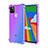 Custodia Silicone Trasparente Ultra Sottile Cover Morbida H01 per Google Pixel 5 Viola