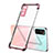 Custodia Silicone Trasparente Ultra Sottile Cover Morbida H01 per Huawei Enjoy Z 5G Oro Rosa