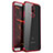 Custodia Silicone Trasparente Ultra Sottile Cover Morbida H01 per Huawei Nova 2i Rosso