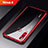 Custodia Silicone Trasparente Ultra Sottile Cover Morbida H01 per Huawei Nova 4 Rosso