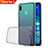 Custodia Silicone Trasparente Ultra Sottile Cover Morbida H01 per Huawei Nova Lite 3 Grigio