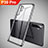 Custodia Silicone Trasparente Ultra Sottile Cover Morbida H01 per Huawei P30 Pro Nero