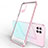 Custodia Silicone Trasparente Ultra Sottile Cover Morbida H01 per Huawei P40 Lite Oro Rosa
