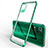Custodia Silicone Trasparente Ultra Sottile Cover Morbida H01 per Huawei P40 Lite Verde