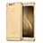 Custodia Silicone Trasparente Ultra Sottile Cover Morbida H01 per Huawei P9 Plus Oro
