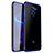 Custodia Silicone Trasparente Ultra Sottile Cover Morbida H01 per Huawei Y7 Prime Blu