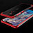 Custodia Silicone Trasparente Ultra Sottile Cover Morbida H01 per Nokia X7 Rosso