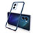 Custodia Silicone Trasparente Ultra Sottile Cover Morbida H01 per OnePlus Nord N300 5G Blu