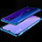 Custodia Silicone Trasparente Ultra Sottile Cover Morbida H01 per Oppo A11 Blu