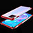 Custodia Silicone Trasparente Ultra Sottile Cover Morbida H01 per Oppo A73 5G Rosso