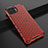 Custodia Silicone Trasparente Ultra Sottile Cover Morbida H01 per Oppo A93 Rosso