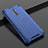 Custodia Silicone Trasparente Ultra Sottile Cover Morbida H01 per Oppo Reno Ace Blu
