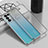 Custodia Silicone Trasparente Ultra Sottile Cover Morbida H01 per Oppo Reno6 Pro+ Plus 5G Argento
