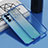 Custodia Silicone Trasparente Ultra Sottile Cover Morbida H01 per Oppo Reno6 Pro+ Plus 5G Blu