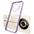 Custodia Silicone Trasparente Ultra Sottile Cover Morbida H01 per Realme 11 Pro+ Plus 5G Viola