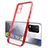 Custodia Silicone Trasparente Ultra Sottile Cover Morbida H01 per Realme 8 5G Rosso