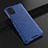 Custodia Silicone Trasparente Ultra Sottile Cover Morbida H01 per Samsung Galaxy M51 Blu