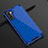 Custodia Silicone Trasparente Ultra Sottile Cover Morbida H01 per Samsung Galaxy Note 10 5G Blu