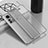 Custodia Silicone Trasparente Ultra Sottile Cover Morbida H01 per Xiaomi Mi 12S 5G Argento