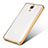 Custodia Silicone Trasparente Ultra Sottile Cover Morbida H01 per Xiaomi Mi 4 LTE Oro