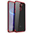 Custodia Silicone Trasparente Ultra Sottile Cover Morbida H01 per Xiaomi Mi 5S Plus Rosso