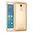 Custodia Silicone Trasparente Ultra Sottile Cover Morbida H01 per Xiaomi Redmi Note 3 Oro