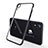 Custodia Silicone Trasparente Ultra Sottile Cover Morbida H02 per Apple iPhone XR Nero