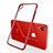 Custodia Silicone Trasparente Ultra Sottile Cover Morbida H02 per Apple iPhone XR Rosso