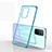 Custodia Silicone Trasparente Ultra Sottile Cover Morbida H02 per Huawei Honor 30S Blu