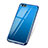 Custodia Silicone Trasparente Ultra Sottile Cover Morbida H02 per Huawei Honor Play 7X Blu