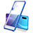 Custodia Silicone Trasparente Ultra Sottile Cover Morbida H02 per Huawei P30 Lite New Edition Blu