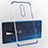 Custodia Silicone Trasparente Ultra Sottile Cover Morbida H02 per OnePlus 7 Pro Blu