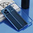 Custodia Silicone Trasparente Ultra Sottile Cover Morbida H02 per Oppo Find X3 5G Blu