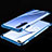 Custodia Silicone Trasparente Ultra Sottile Cover Morbida H02 per Realme X50m 5G Blu