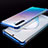 Custodia Silicone Trasparente Ultra Sottile Cover Morbida H02 per Samsung Galaxy Note 10 Blu
