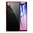 Custodia Silicone Trasparente Ultra Sottile Cover Morbida H02 per Samsung Galaxy Note 10 Plus 5G Rosso