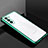 Custodia Silicone Trasparente Ultra Sottile Cover Morbida H02 per Samsung Galaxy S21 5G Verde