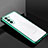 Custodia Silicone Trasparente Ultra Sottile Cover Morbida H02 per Samsung Galaxy S21 FE 5G Verde