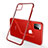 Custodia Silicone Trasparente Ultra Sottile Cover Morbida H03 per Apple iPhone 11 Pro Max Rosso