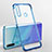 Custodia Silicone Trasparente Ultra Sottile Cover Morbida H03 per Huawei Enjoy 10 Plus Blu