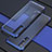 Custodia Silicone Trasparente Ultra Sottile Cover Morbida H03 per Oppo Reno3 Pro Blu
