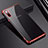 Custodia Silicone Trasparente Ultra Sottile Cover Morbida H03 per Samsung Galaxy Note 10 5G Rosso